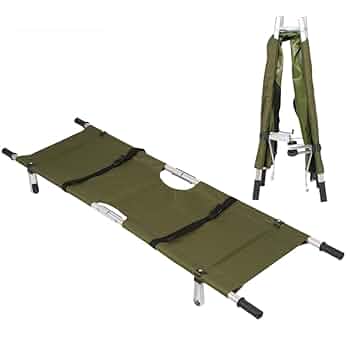 ◉米軍放出品◉二つ折り担架〓ストレッチャー◉ミリタリー・ベッド・インテリア◉美品 Amazon｜ストレッチャー 簡易担架 折りたたみ りたたみ 軽力